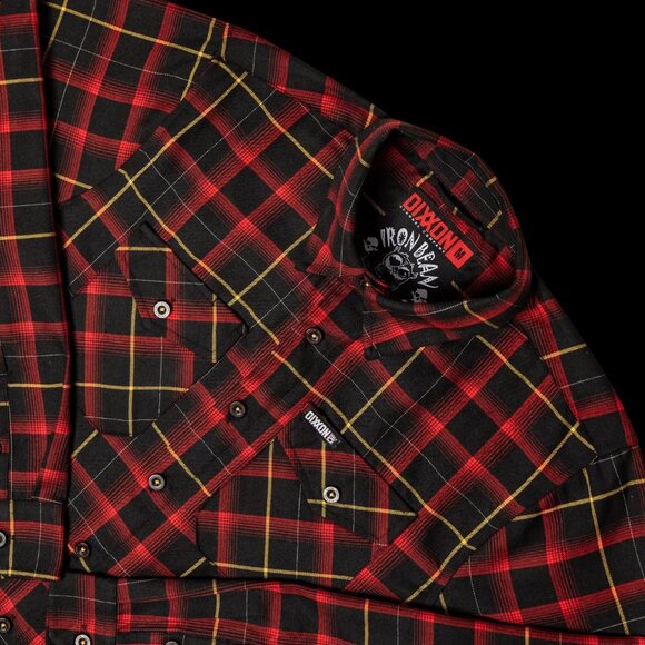 DIXXON x IRON BEAN COFFEE Collab Limited Edition Flannel Shirt - Men's 2XL Tall - Picture 2 of 11